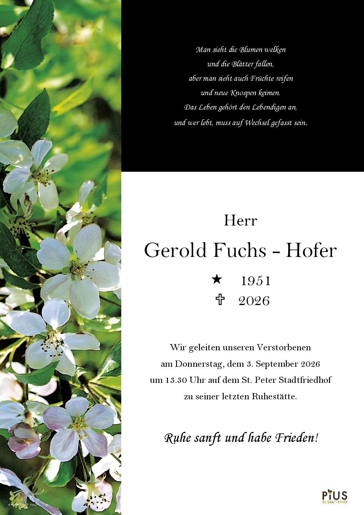 Gerold Fuchs - Hofer
